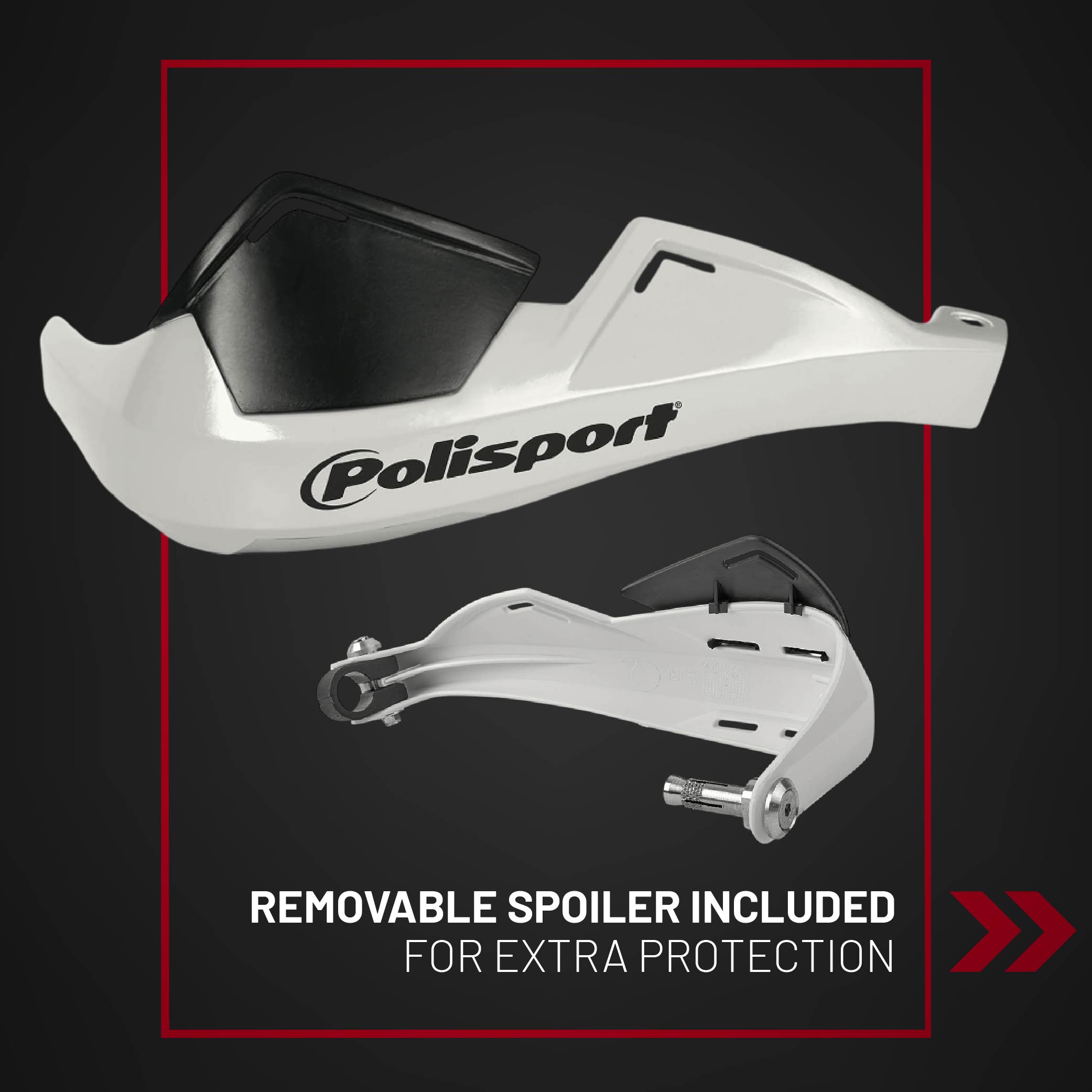Polisport Evolution Integral Handguards for Motocross Motorcycles
