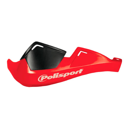 Polisport Evolution Integral Handguards for Motocross Motorcycles-MX Replica Plastic Hand Guards - Durable, Flexible, Easy to Install,  Supermoto, Motard, Dirt Bikes & Off-Road Protection- Red