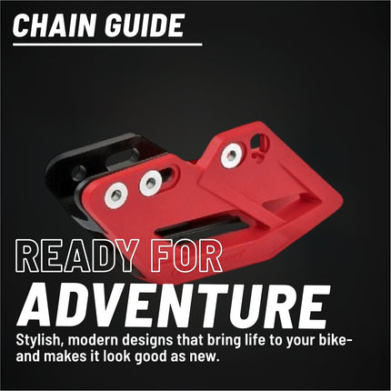 Polisport Motocross Motorcycles (MX) Chain Guide for GasGas EC 200-350 (2018-2024), MC125 (2018-2023), MC250F (2018-2023), MC450F (2018-2023), XC (2018-2020) Dirt Bikes - Red