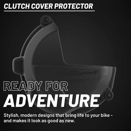 Polisport Clutch Cover Protector Kit (Black) - Compatible with Beta RR 250/300 / X-Trainer 300 (2018-2024)