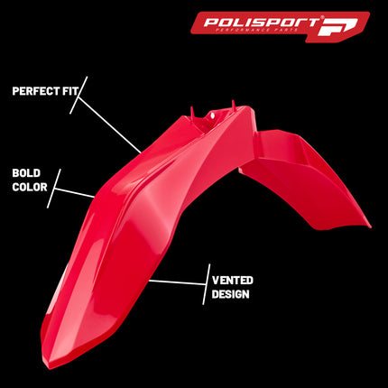 Polisport Motocross (MX) Front Fender for GasGas/Rieju EC 250/300 (2018-20) / MR 200/250/300 (2021-26) Dirt Bike