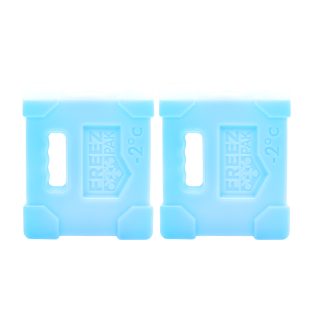 Freez Pak Extra Cold -2°C (28°F) 2.5lb Ice Pack Block - Reusable & Compact Ice Substitute Pack for Lunch Boxes, Coolers, Fishing, Sporting Events, Beach & Camping Trips - Made in the USA (2-Pack)