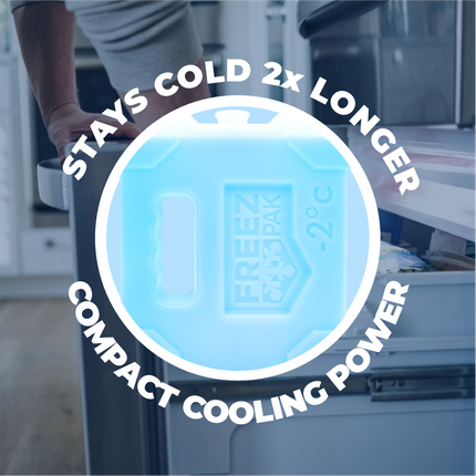 Freez Pak Extra Cold -2°C (28°F) 4.5lb Ice Pack Block - Reusable & Compact Ice Substitute Pack for Lunch Boxes, Coolers, Fishing, Sporting Events, Beach & Camping Trips - Made in the USA (Single)