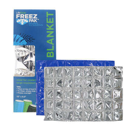 Freez Pak Reusable Flexible Ice Blanket Sheet – Non-Toxic, Leak-Proof Cooler Ice Substitute for Camping, Picnics, and Travel (2 Pack)