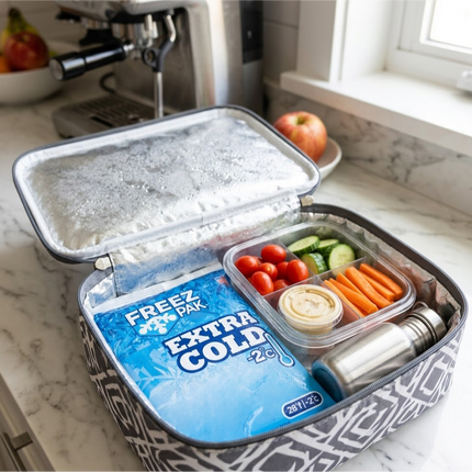 Freez Pak Extra Cold -2°C (28°F) 1lb Ice Pack Bag - Reusable & Compact Ice Substitute Pack for Lunch Boxes, Coolers, Fishing, Sporting Events, Beach & Camping Trips - Made in the USA (Single)