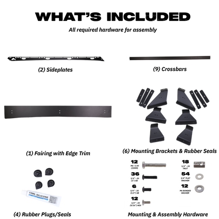 Sherpa - The Harvard Full Height Aluminum Roof Rack with Crossbars Made for 2008-2022 Toyota Sequoia - Drill Free Rack for Tents; Kayaks; Bikes; Skis Made in the USA