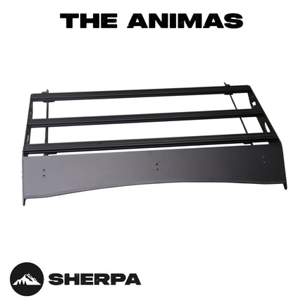 Sherpa 193844 The Animas Full Height 24" Roof Rack for 2005-2023 Toyota Tacoma - Full-Length Aluminum, 1/4" Side Panels, Drill-Free No Modification, Black Textured Powder Coat Finish