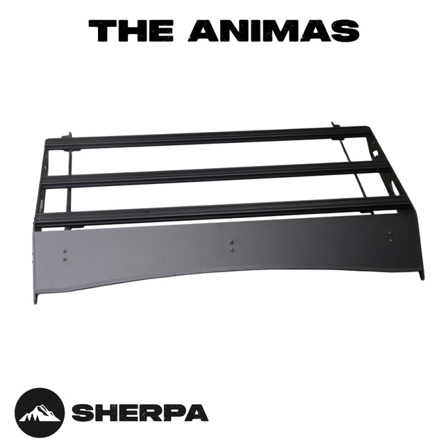 Sherpa 193844 The Animas Full Height 24" Roof Rack for 2005-2023 Toyota Tacoma - Full-Length Aluminum, 1/4" Side Panels, Drill-Free No Modification, Black Textured Powder Coat Finish
