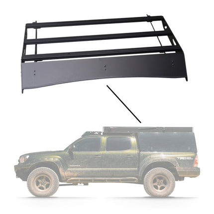Sherpa 194844 The Animas Full Height 30" Roof Rack for 2005-2023 Toyota Tacoma - Full-Length Aluminum, 1/4" Side Panels, Drill-Free No Modification, Black Textured Powder Coat Finish