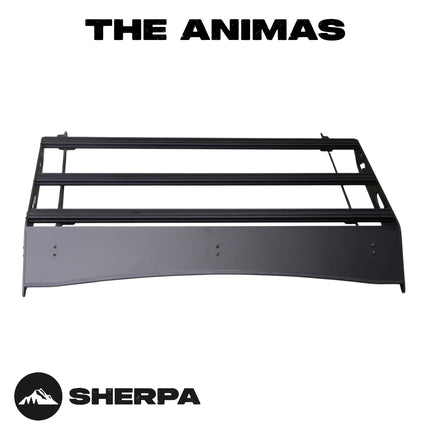 Sherpa 194844 The Animas Full Height 30" Roof Rack for 2005-2023 Toyota Tacoma - Full-Length Aluminum, 1/4" Side Panels, Drill-Free No Modification, Black Textured Powder Coat Finish