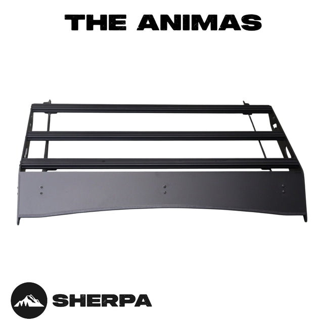 Sherpa 194844 The Animas Full Height 30" Roof Rack for 2005-2023 Toyota Tacoma - Full-Length Aluminum, 1/4" Side Panels, Drill-Free No Modification, Black Textured Powder Coat Finish