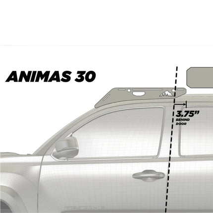 Sherpa 194844 The Animas Full Height 30" Roof Rack for 2005-2023 Toyota Tacoma - Full-Length Aluminum, 1/4" Side Panels, Drill-Free No Modification, Black Textured Powder Coat Finish