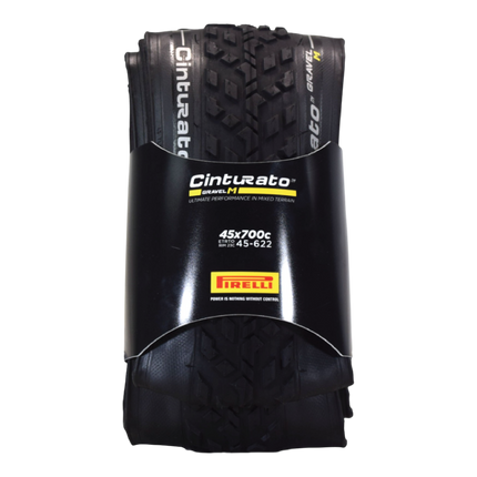 Pirelli Cinturato Gravel M TLR 45-622 (700 x 45c) Road Bicycle Tire - SpeedGrip Compound, Clincher Type, Tubeless Ready Bike Tire 700x45c