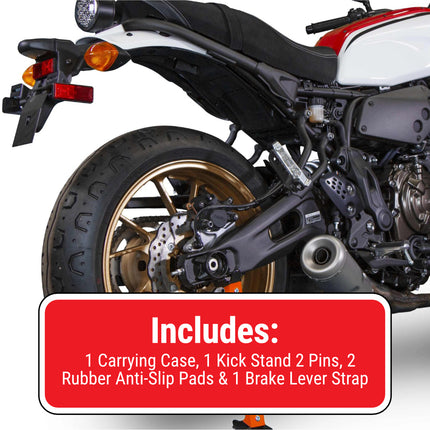 Tirox Snapjack V2 Motorcycle Compact Portable Jack Stand Kickstand with Durable Metallic Finish