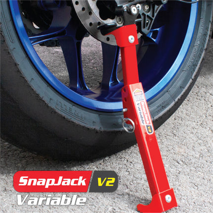 Tirox Snapjack V2 Motorcycle Compact Portable Jack Stand Kickstand with Durable Metallic Finish