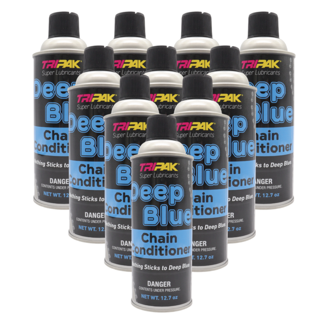 TRIPAK Deep Blue Chain Conditioner - Advanced Anti-Wear Formula (10 Pack)