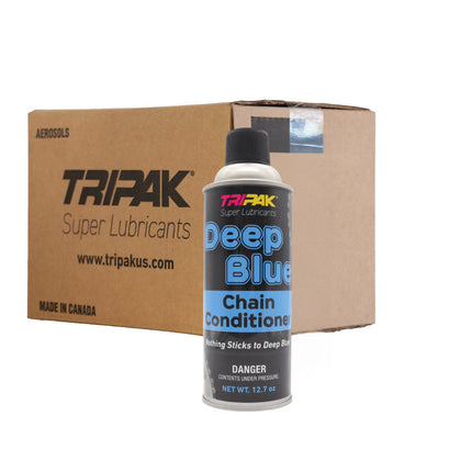 TRIPAK Deep Blue Chain Conditioner – Advanced Anti-Wear & Corrosion Spray (2 Pack) for Farm Machinery, Baler Chains, Industrial Drive Systems, Motorcycles & Power Tools, Non-Stick Shield