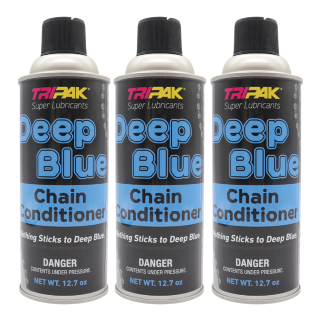 TRIPAK Deep Blue Chain Conditioner - Advanced Anti-Wear Formula (3 Pack)