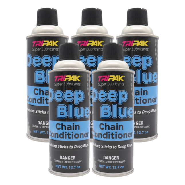 TRIPAK Deep Blue Chain Conditioner - Advanced Anti-Wear Formula (5 Pack)