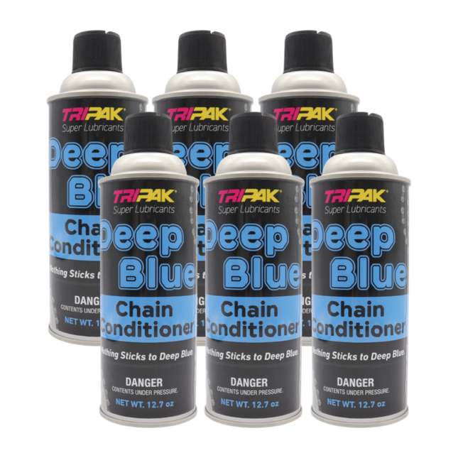 TRIPAK Deep Blue Chain Conditioner - Advanced Anti-Wear Formula (6 Pack)
