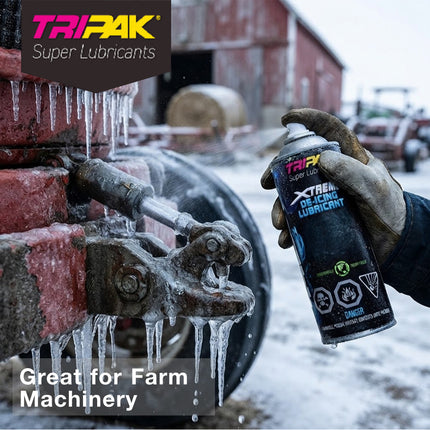 Tripak Heat Xtreme All-Weather Penetrating Lubricant & Fast De-Icer Spray – High-Performance Heavy-Duty Penetrant, Rapid Frost & Ice Remover, Friction Reducer, and Rust Protection for Cold Weather