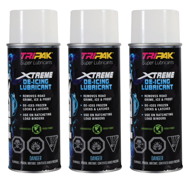 TRIPAK Heat Xtreme - Lubricating De-Icer for Frozen Machinery & Parts (12 Pack)