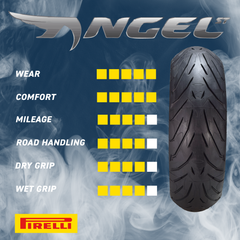 Pirelli Angel ST 190/55ZR17 (75W) Rear Motorcycle Tire – High-Performance Sport Touring Tire for Enhanced Grip, Durability & Stability – Fits Sport & Touring Bikes