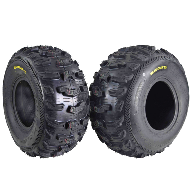 Kenda Bearclaw EX K573 - 25x11-10 Rear Tires for All Terrain (ATV), UTV, and Side by Side (SxS) Vehicles - 6-Ply - Bear Claw EX 25x11x10 (2-Pack)