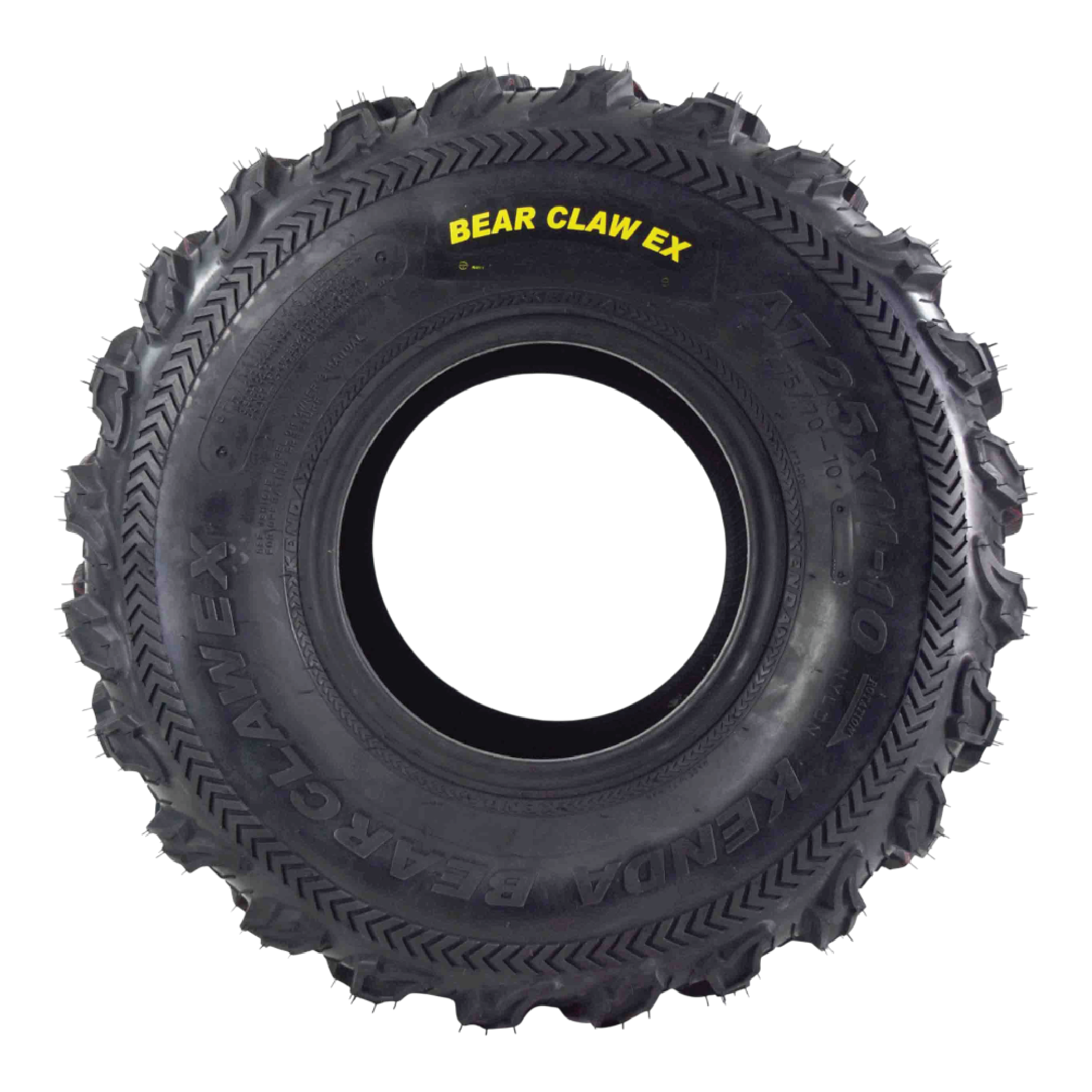 Kenda Bearclaw EX K573 - 25x11-10 Rear Tires for All Terrain (ATV), UTV, and Side by Side (SxS) Vehicles - 6-Ply - Bear Claw EX 25x11x10 (2-Pack)