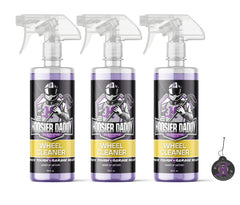 Hoosier Daddy 16oz Wheel Cleaner - Powerful Formula Removes Brake Dust, Grime, and Dirt for Sparkling Rims, Safe for All Wheel Types, Easy Spray Application(3-Pack)