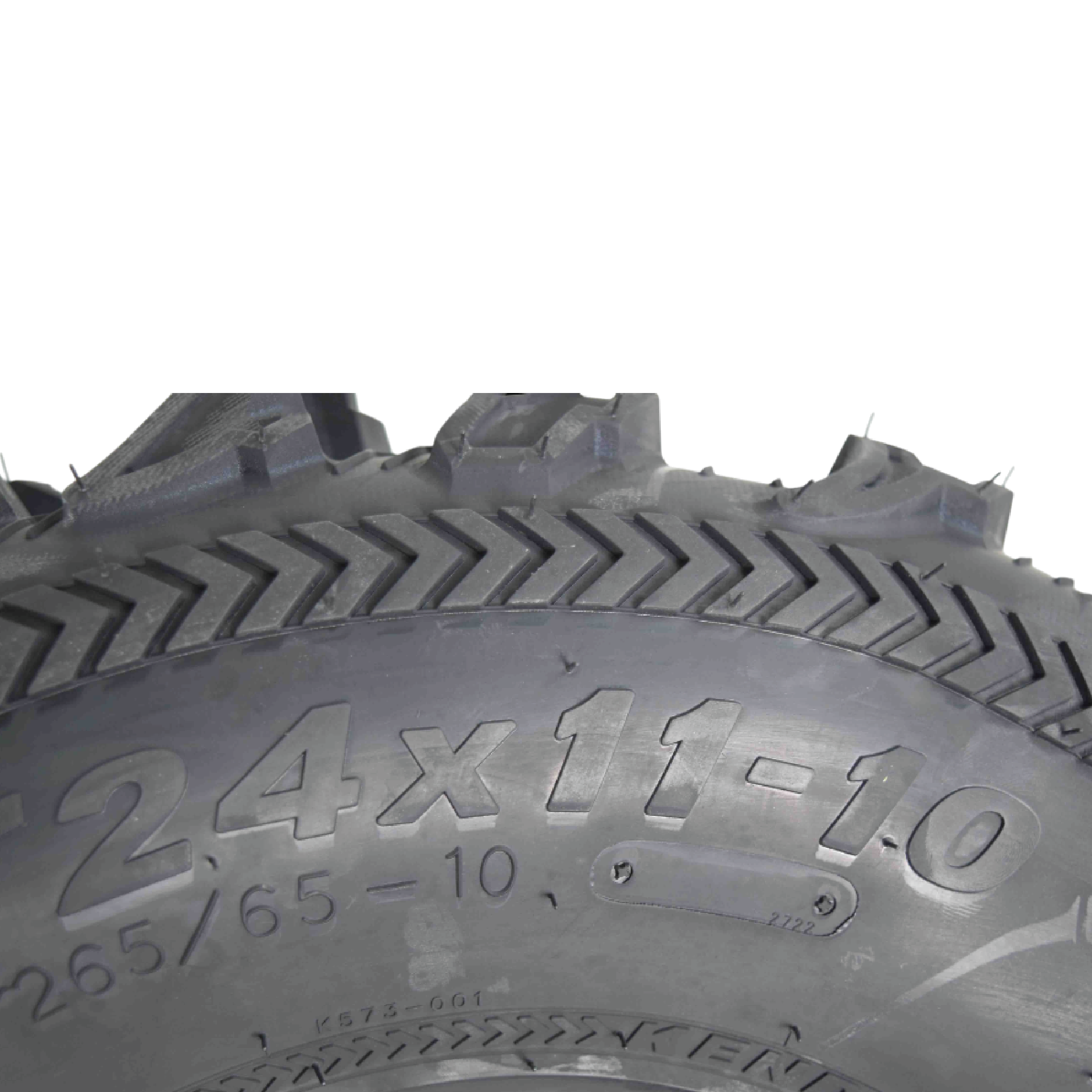 Kenda Bearclaw EX K573 - 23x8-10 Front & 24x11-10 Rear Tires for All Terrain (ATV), UTV, and Side by Side (SxS) Vehicles - 6-Ply - Bear Claw EX 23x8x10 24x11x10 (4-Pack)