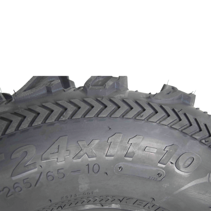 Kenda Bearclaw EX K573 - 23x8-10 Front & 24x11-10 Rear Tires for All Terrain (ATV), UTV, and Side by Side (SxS) Vehicles - 6-Ply - Bear Claw EX 23x8x10 24x11x10 (4-Pack)
