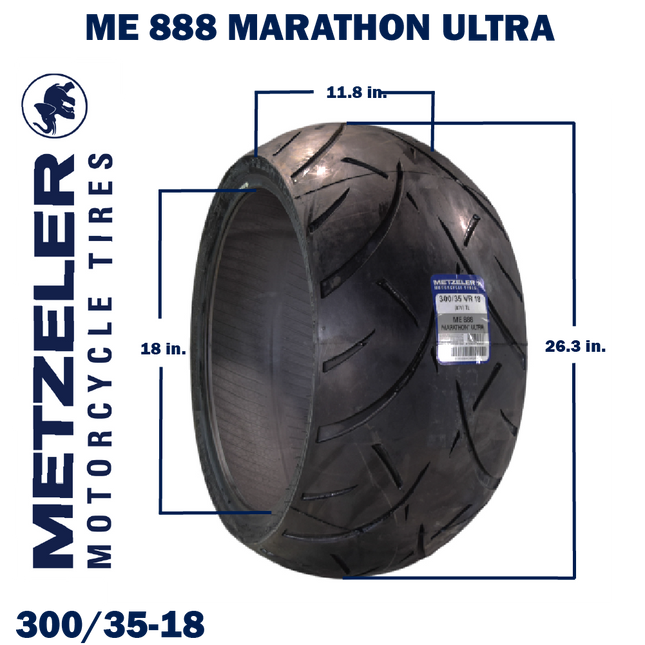 Metzeler ME 888 Marathon Ultra Rear 300/35R18 87V Motorcycle Tire