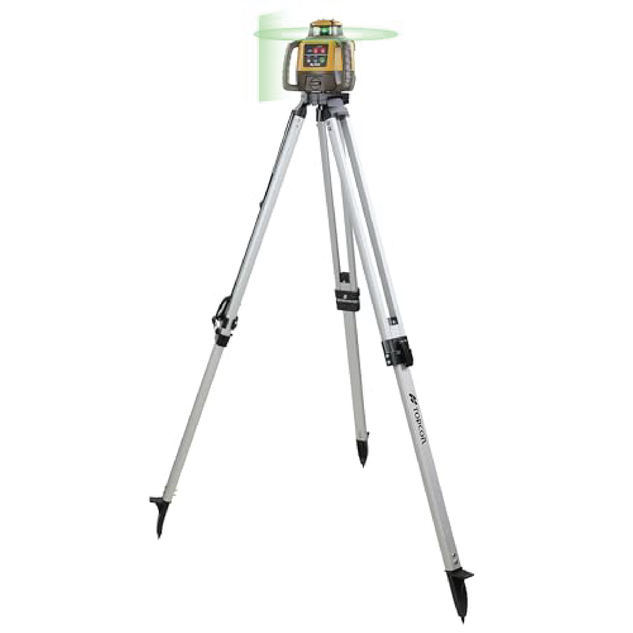 Topcon 1021200-07 RL-H5A Horizontal Self-Leveling Rotary Laser LS-80X Receiver with Tripod & Inch Grade Level Rod