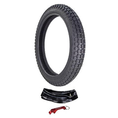 Kenda Small Block 275-17 Trail Tire and Kenda 275/300-17 TR4 Inner Tube (Single Tire and Tube)