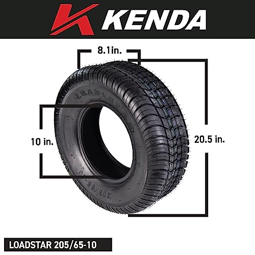 Kenda 234A1044 205/65-10 Load Star 4 Ply Tubeless Trailer Tires 2 Pack