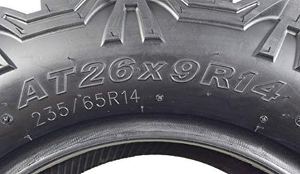 Kenda Bear Claw 26x9R-14 HTR Radial ATV/UTV Tire with Keychain (2 Pack)
