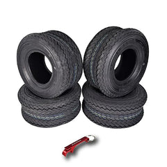 Kenda 243510L5 18x8.5-8 Hole-N-1 4 Ply Tubeless Golf Cart Turf Tires 4 Pack