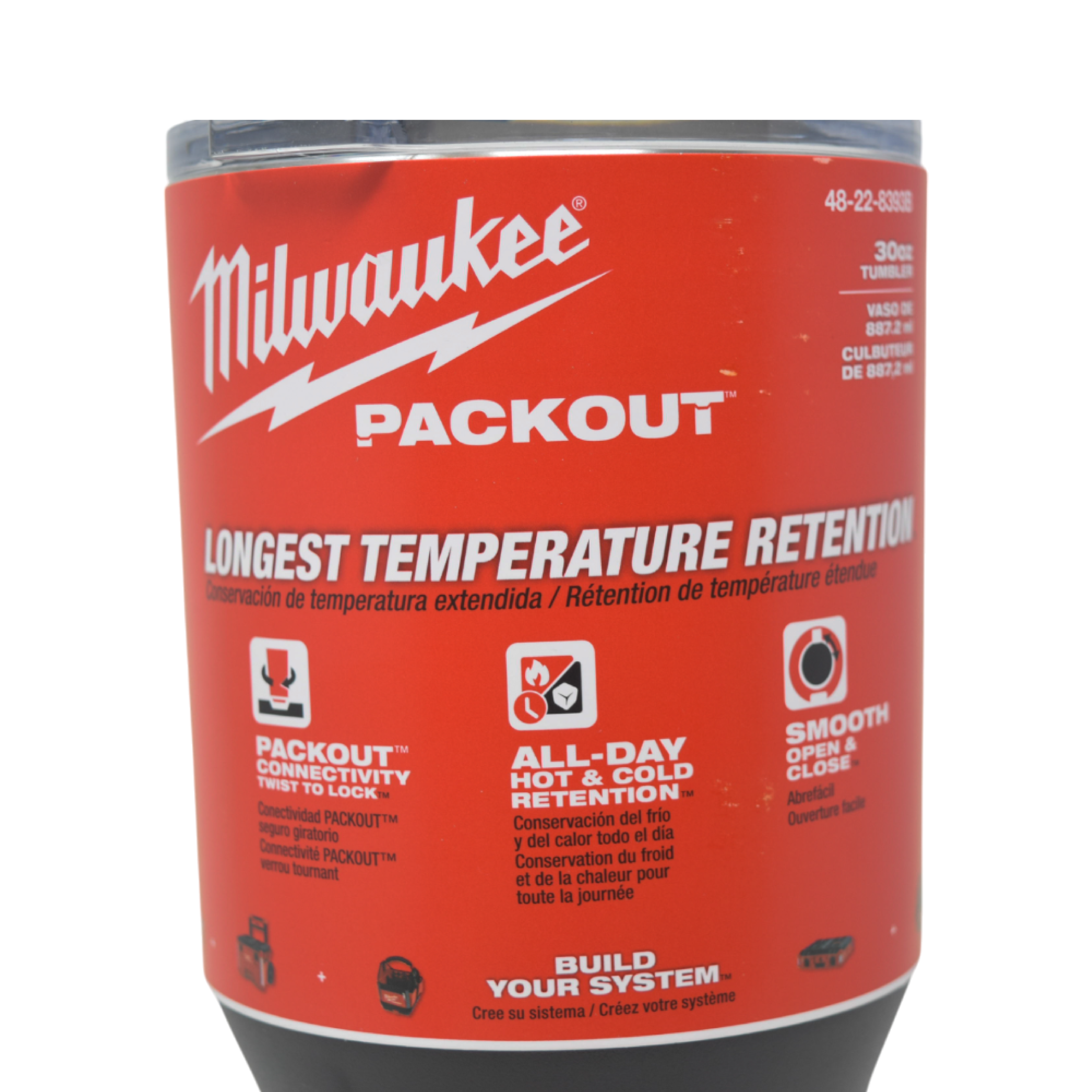 Milwaukee 48-22-8392B PACKOUT 20oz Tumbler (Black)