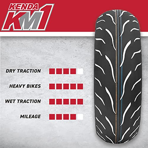 Kenda KM1 Sport Touring Front Motorcycle Tire 110/70ZR17 58W TL 110/70-17 w/Keychain