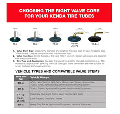 Kenda 20X7-8 TR-6 Inner Tube with Keychain ( 2 Pack)