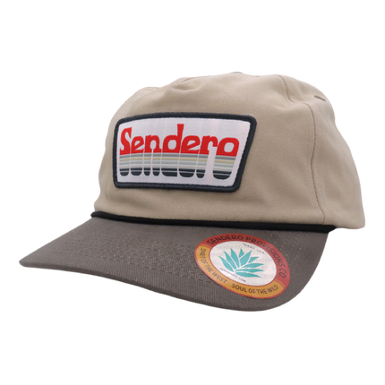Sendero Provisions Co. Retro Logo Snapback Hat, Tan, One Size (SPCH125F18AZZ)