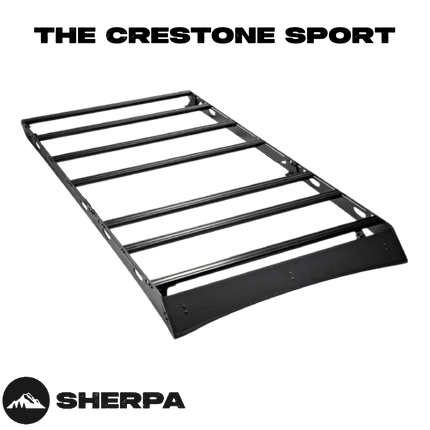 Sherpa - The Crestone Sport Full Height Aluminum Roof Rack with Crossbars Made for 2010-24 Toyota 4Runner 5th Gen. - Drill Free Rack for Tents; Kayaks; Bikes; Skis Made in the USA
