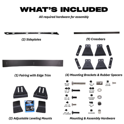 Sherpa - The Crestone Sport Full Height Aluminum Roof Rack with Crossbars Made for 2010-24 Toyota 4Runner 5th Gen. - Drill Free Rack for Tents; Kayaks; Bikes; Skis Made in the USA