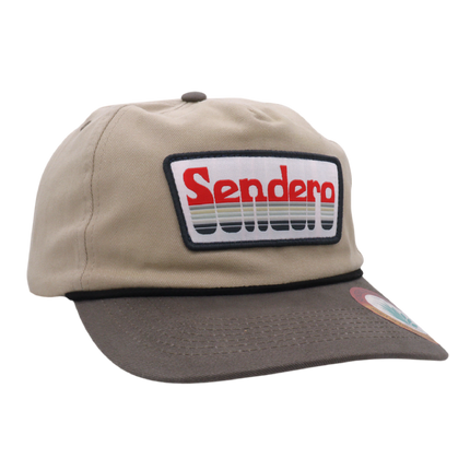 Sendero Provisions Co. Retro Logo Snapback Hat, Tan, One Size (SPCH125F18AZZ)