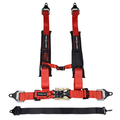 ProGuard Offroad Harness (Red) with 2" Nylon Straps & 5 Points of Contact - Compatible with All UTVs incl Polaris, Can-Am, Kawasaki, etc