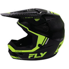 Fly Racing Kinetic Verdict Helmet – DOT/ECE 22.06 Approved – Lightweight MX Helmet with TFV Ventilation, Removable Liner & Helmet Bag 2X-Large (Black/Hi-Vis Yellow/Grey)