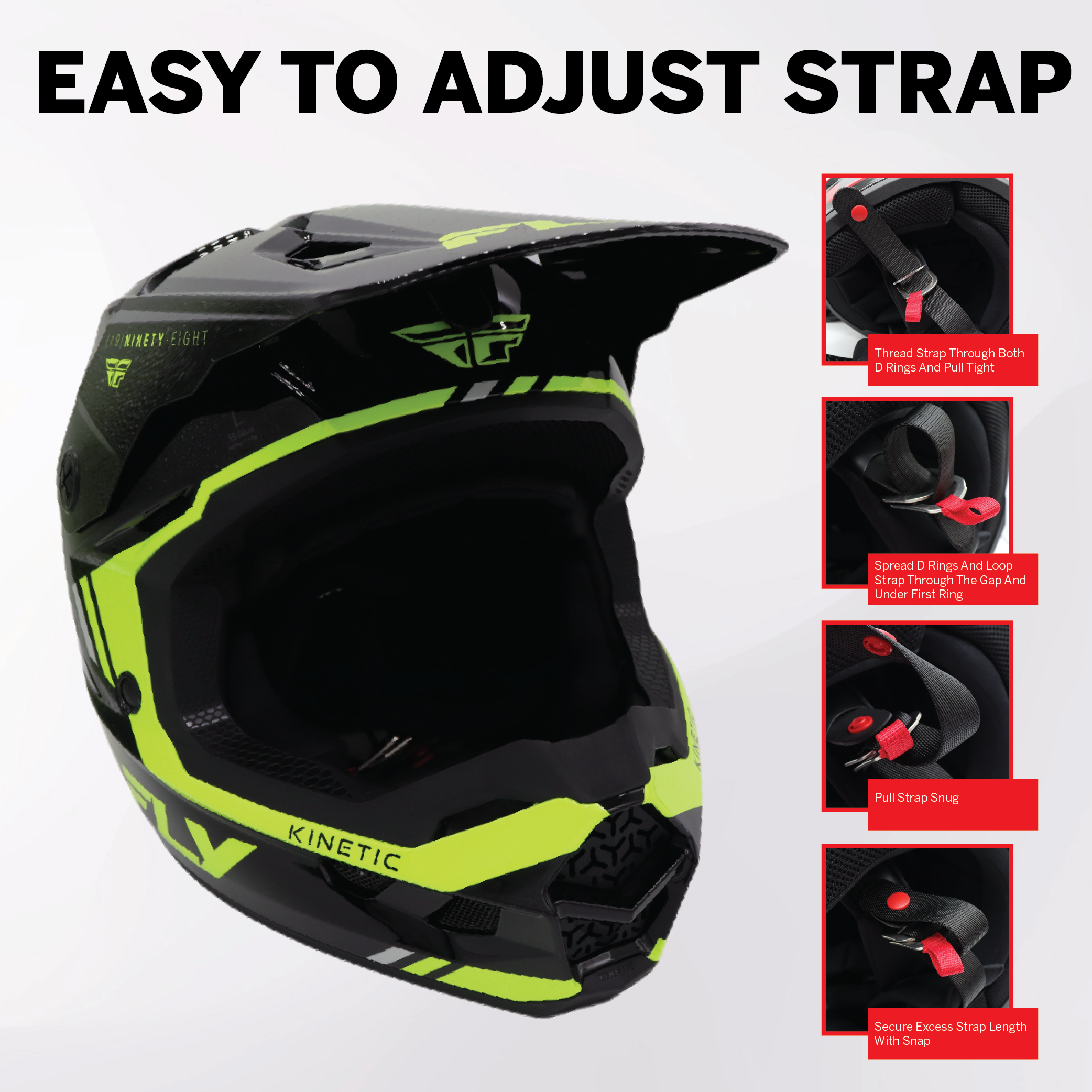 Fly Racing Kinetic Verdict Helmet – DOT/ECE 22.06 Approved – Lightweight MX Helmet with TFV Ventilation, Removable Liner & Helmet Bag 2X-Large (Black/Hi-Vis Yellow/Grey)