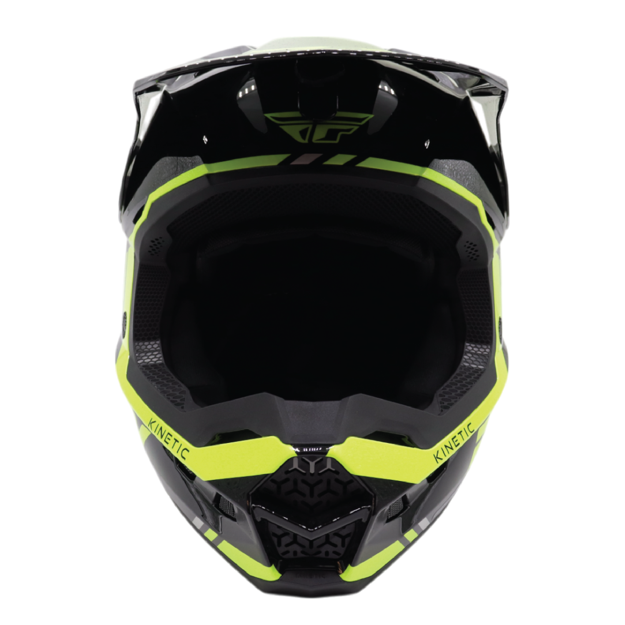 Fly Racing Kinetic Verdict Helmet – DOT/ECE 22.06 Approved – Lightweight MX Helmet with TFV Ventilation, Removable Liner & Helmet Bag 2X-Large (Black/Hi-Vis Yellow/Grey)