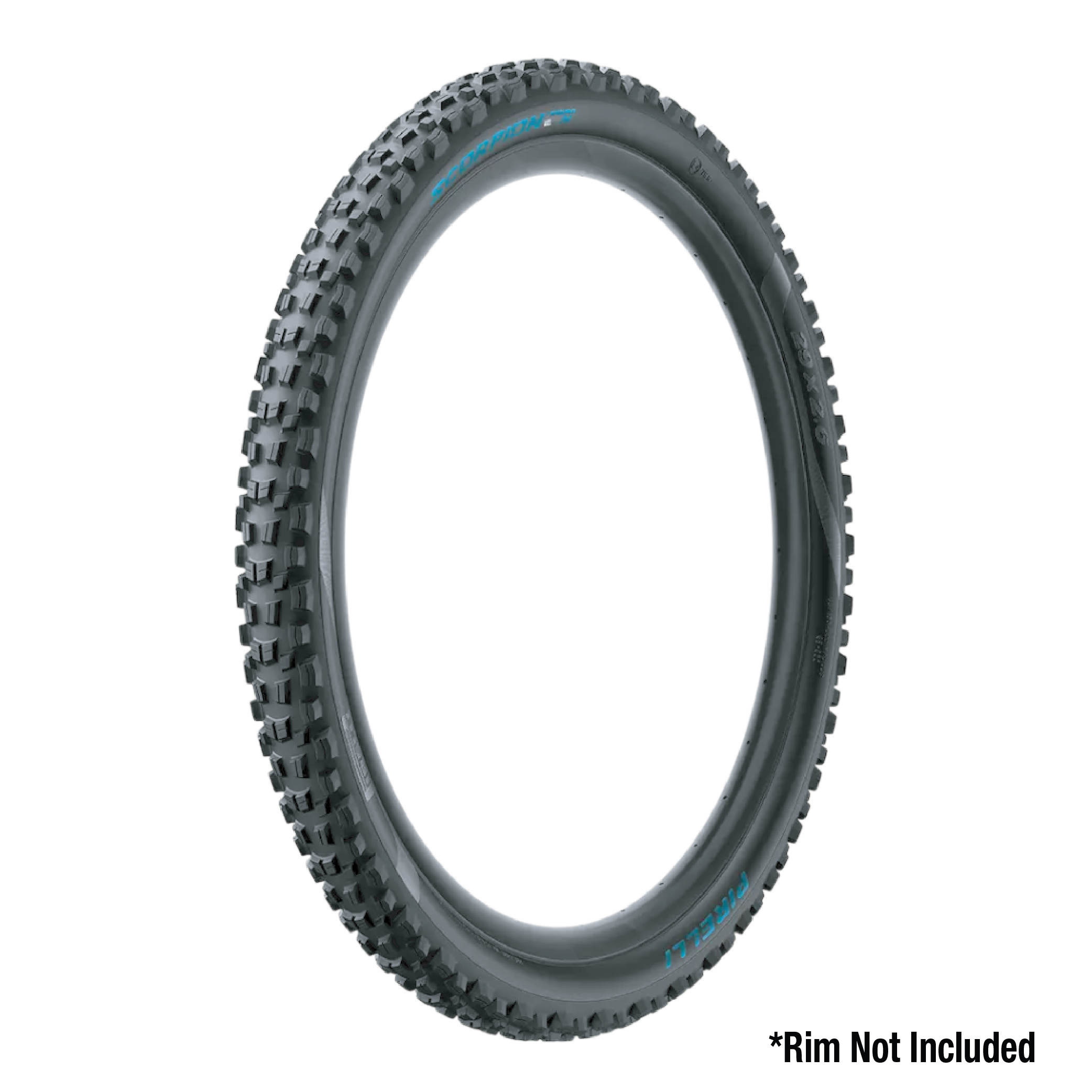 Pirelli Scorpion Enduro M Turchese Color 29x2.4 Mountain Bicycle Tire Tubeless Ready, HardWALL 60 TPI High-Performance All-Terrain Tire for Enduro Trail & Aggressive XC Mountain Bike w/Keychain (2 Pk)